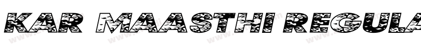Kar Maasthi Regular字体转换